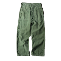 Celana Cargo Twill Canvas Elastis Pinggang Sedang Longgar Oversize Kaki Lebar Model Baggy Celana Mekanik Celana Kerja Tukang Kayu untuk Pria OEM