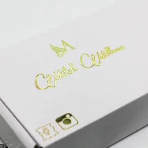Customized 3D Transparent Gold Foil Silver Decal Metal Transfer Sticker Personalized Logo Makeup Box Waterproof Print Industrial