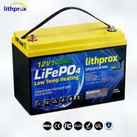 Batterie Lithium LiFePO4 12V 100AH à Décharge Profonde Grade A pour VR avec BMS Intelligent CAN Bus, Prise Anderson, 6000+ Cycles, CE RoHS IP67, OEM ODM