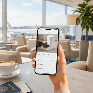 Distributeur de nourriture intelligent pour animaux de compagnie 3L avec caméra à 140 degrés et contrôle par application - Product Image 5