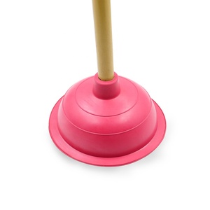 Herramientas de limpieza para el hogar, tamaño personalizado, mango redondo de madera, bomba de succión, <span class=keywords><strong>desatascador</strong></span> de inodoro - Product Image 4