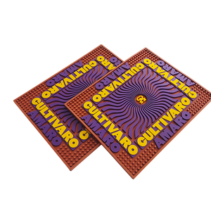 Printed <b>Silicone</b> PVC Pub <b>Mat</b> Rubber Beer Spill Pad Bar Runner Drip Tray Non Slip Service <b>Mat</b> for Cafes - Product Image 2