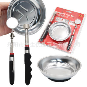 Mr Drill Magnetic <b>Tool</b> Set 3pc Stainless Steel <b>Pick</b> <b>Up</b> <b>Tool</b> Inspection Mirror Storage Bowl Auto Repair - Product Image 1