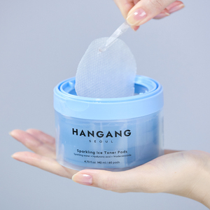 Hangang Seoul Sparkling Ice Toner Pads 140ml 60 Pads Moisturizing Cooling For Face - Product Image 1