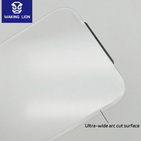 Protection d'écran en verre trempé 9H incurvé, sans bordure, transparente, à coupe diamant pour iPhone 17 16 15 14 13 12 Pro Max