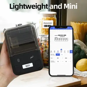New Desgin Black Smart Thermal Mini Portable Photo Printer
