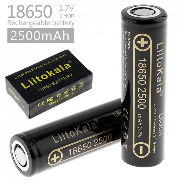 For Lii-25A 3.7V 18650 Rechargeable Lithium Battery 2500Mah Power
