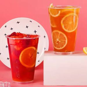 Gobelets en plastique PP moulés par injection, 500 ml, avec logo personnalisé, pour boissons froides, bière, smoothies, café chaud, avec couvercles, prix d'usine - Product Image 5