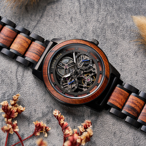 <span class=keywords><strong>Orologio</strong></span> Meccanico Scheletrato Premium <span class=keywords><strong>in</strong></span> <span class=keywords><strong>Legno</strong></span>, Segnatempo Automatico Personalizzato Fatto a Mano <span class=keywords><strong>in</strong></span> <span class=keywords><strong>Legno</strong></span> e Acciaio, <span class=keywords><strong>Orologio</strong></span> <span class=keywords><strong>da</strong></span> <span class=keywords><strong>Polso</strong></span> <span class=keywords><strong>da</strong></span> Uomo Idea Regalo - Product Image 4