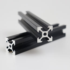 Nero anodizzato 20x20 V pista di fessura industriale in alluminio estruso 2020 supporto assemblaggio in alluminio industriale profilo - Product Image 2