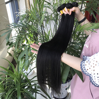Cheveux Grade 9A en paiement à la livraison, mèches chinoises à double trame et cuticules alignées, coupes courtes à pointes pleines pour cheveux raides