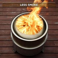 2025 taille personnalisée détachable en acier inoxydable foyers extérieurs Offre Spéciale pliable sans fumée poêles à bois cendres amovibles