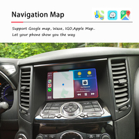 طقم تكامل لاسلكي لـ iPhone CarPlay وAndroid Auto مع واجهة ملاحة لسيارات إنفينيتي G37 وG37s كوبيه وسيدان ونيسان 370z