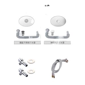 Petit lavabo rectangulaire en céramique pour salle de bain de style campagnard, lavabo de comptoir, lavabo simple pour balcon et usage domestique - Product Image 4