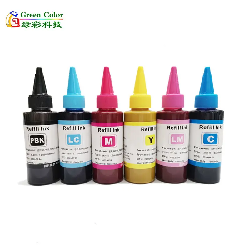 Groß verkauf premium qualität 6 farben dye sublimation tinte für sublimation tinte epson l1800