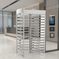 Tourniquet pleine hauteur en acier inoxydable 304 avec reconnaissance faciale et lecture de carte – Barrière rotative