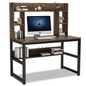 Современные деревянные компьютерные столы, стол для чтения с книжным шкафом, полка для спальни