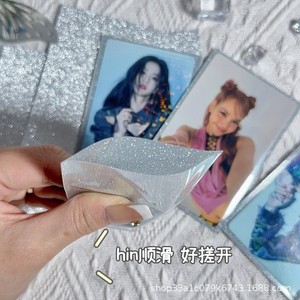 Starry Sky Silk Card Film 61x91mm <b>Plastic</b> Card Sleeve For Credit Card <b>Protector</b> With Shiny Surface - Product Image 1