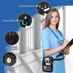 Medical Organizer <b>Belt</b> Nurse Storage Bag Waist Bag <b>Pouch</b> for Medical Scissors Care Kit <b>Tool</b> - Product Image 4