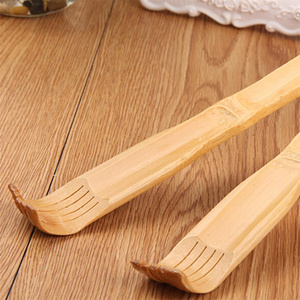 Senxiao Bamboo Long Natural Wood <strong>Back</strong> <strong>Scratcher</strong> Massager Pen Clip Handy Manually Body Stick - Product Image 2