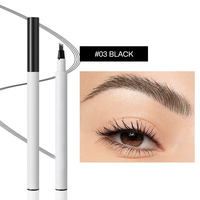 Crayon à sourcils liquide ultra-fin à quatre pointes, résistant à l'eau et à la transpiration, anti-bavures, longue tenue, pour sourcils naturels, sans logo