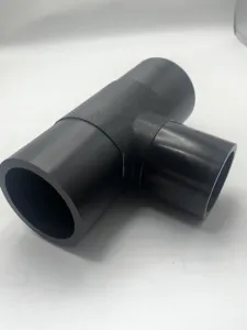 High Quality ASTM PE100 HDPE Tee Pipe Fittings In China Water Moulding Processing Plastic Tubes