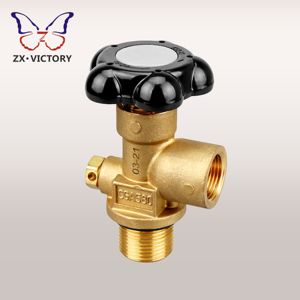 Cilindro de Gas Industrial CGA580 CO2 He N2 Ar con Volante Manual 1 1/8-12UNF 0.965-14NGO-RH-INT ZX-2S-22 - Product Image 1