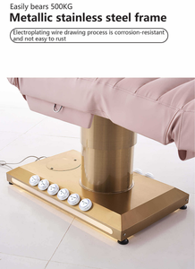 Factory Salon Furniture Beauty Facial Bed <b>Electric</b> Hydraulic Esthetician Massage Bed With 3 Motors - Product Image 6