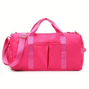 Bolsas de Deporte Personalizadas con Logotipo, Bolsas de Viaje Impermeables para Mujer, de Gran Capacidad, Color Rosa - Product Image 2