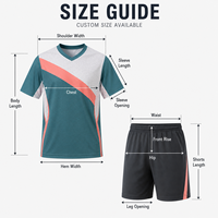 Tenue de football personnalisée pour jeunes : Maillot à col en V et blocs de couleur diagonaux à manches courtes et short pour l'entraînement quotidien des équipes de football pour enfants