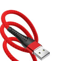 Kabel Pengisian Daya Ponsel USB-C 3ft 6ft 9ft 3A Fast Charging untuk Pemindai Barcode IOS, Printer & Komputer