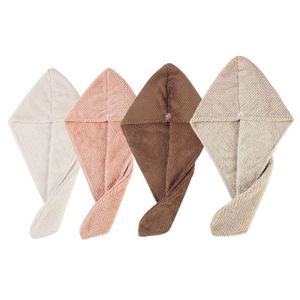 Serviette de haute qualité absorbante, séchage rapide, douce, en microfibre gaufrée, turban magique pour cheveux, logo personnalisé - Product Image 1