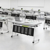 Bureau d'étude pliable multifonctionnel moderne en bois, style nouveau, pour l'école, le bureau, les meubles de bureau