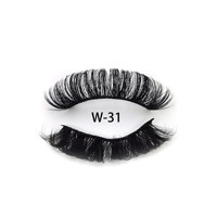 QingDao Cils Professionnel Usine Produit Style Russe Bande Faux Vison Cils Logo Personnalisé Accepté