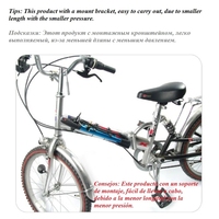Pompe à vélo portable 120 psi en alliage d'aluminium, mini-pompe à air manuelle pour pneus, gonfleur de pneus, valve FV AV, pompe à ballon pour vélo