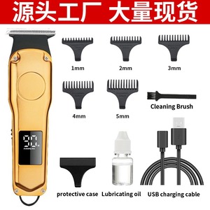 Cortadora de Pelo Eléctrica Dorada 1920 de Aleación de Aluminio Recargable para Uso Doméstico con Peines - Product Image 4