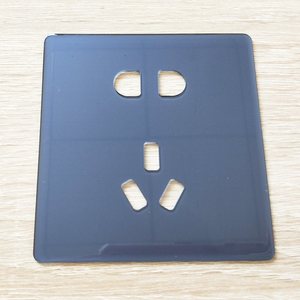 Custom Screen Printed UV Printing Toughened Glass with <strong>Socket</strong> Cutout for <strong>Smart</strong> Touch <strong>Switch</strong> Cover Panel - Product Image 2
