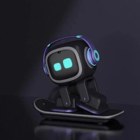 Robot de compagnie intelligent IA pour bureau - Animal de compagnie interactif et émotionnel avec intégration ChatGPT, 360° °   Réponse tactile et dialogue vocal