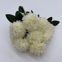 PT-CH033 Grosir Bunga Krisan Dandelion Buatan Bentuk Bola Bawang, Bunga Sutra Artifisial Laris Manis