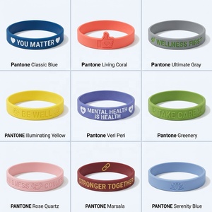 Bracelet en silicone gravé « You Matter » pour la santé mentale positive, couleur personnalisée Pantone, en gros pour programme de bien-être des employés d'entreprise - Product Image 1