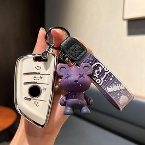 Convient à <span class=keywords><strong>BMW</strong></span> Série 3 320li Keycase Série 5 530 X3 Étui de protection X1 Package <span class=keywords><strong>X2</strong></span> Buckle <span class=keywords><strong>Porte</strong></span>-clés haut de gamme pour hommes et femmes - Product Image 3