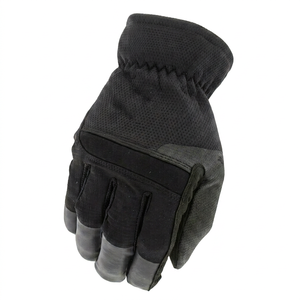 JNA GROUP Tactical Work <b>Gloves</b> Black PU Textured Fingertips Anti-Slip Abrasion Resistant Knit Wrist 7 oz <b>Silicone</b>-free - Product Image 1