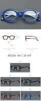 Gafas de Acetato de Lujo para Hombre con Montura Gruesa, Diseño Único con Estampado de Tortuga, Estilo Clásico, Gafas con Nombre Personalizado