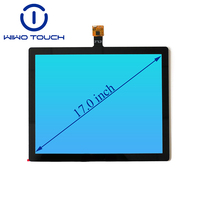 Écran tactile capacitif multipoint de 17 pouces avec interface IIC, écran industriel tactile, indice de protection IK10