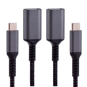 0,<span class=keywords><strong>2</strong></span> M Geflochten Langlebige Adapter Kabel OTG USB 3.0 Kabel Typ C für U festplatte/Festplatte/Tastatur - Product Image 3