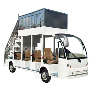 Autobús Eléctrico de Turismo con Diseño Creativo, Vehículo Utilitario con Escaleras, Semicerrado, para Recorridos Turísticos - Product Image 3