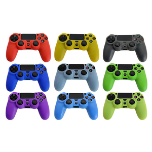 Coque en silicone pour <span class=keywords><strong>manette</strong></span> <span class=keywords><strong>PS4</strong></span> Housse de protection pour poignée <span class=keywords><strong>PS4</strong></span> Protecteur de peau en caoutchouc - Product Image 1