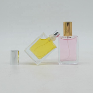 Botella de Perfume Rectangular de Vidrio Transparente Elegante de la Mejor Calidad, Botella Vacía de 30ml 50ml 100ml, Envase de Cosméticos con Atomizador - Product Image 1