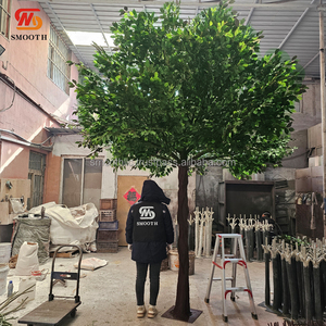 Arbre de cerisier artificiel géant rose vif de 4 mètres de haut pour la décoration d'événements de mariage en plein air - Product Image 5