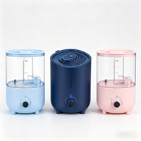 Humidificateur Électrique à Ultrasons à Remplissage par le Haut, Brume Froide, Aromathérapie, 3 Niveaux de Brume Réglables, Arrêt Automatique, Nettoyage Facile pour Chambre à Coucher